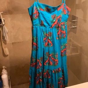 J crew lobster maxi dress